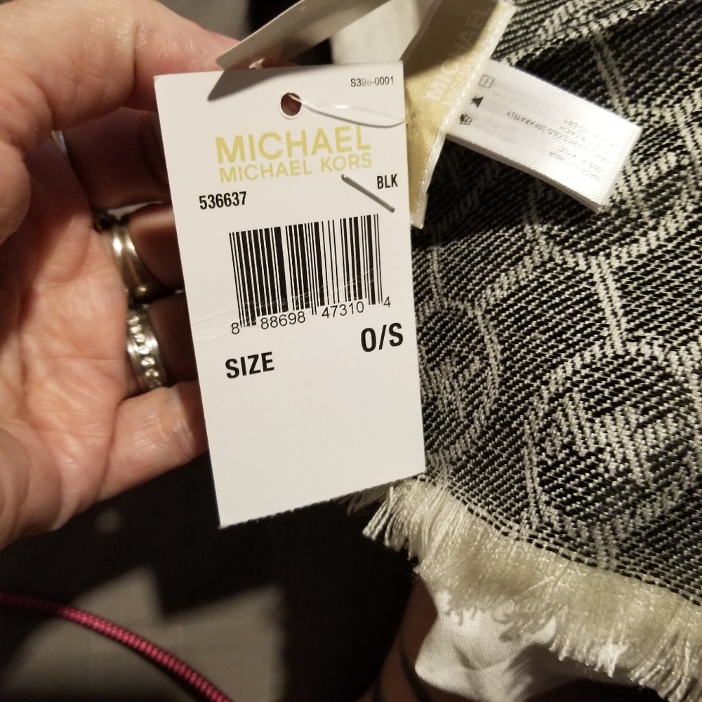 MK Jet Set Logo Jacquard Wrap created for Macy's - Picture 5 of 7